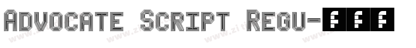Advocate Script Regu字体转换
